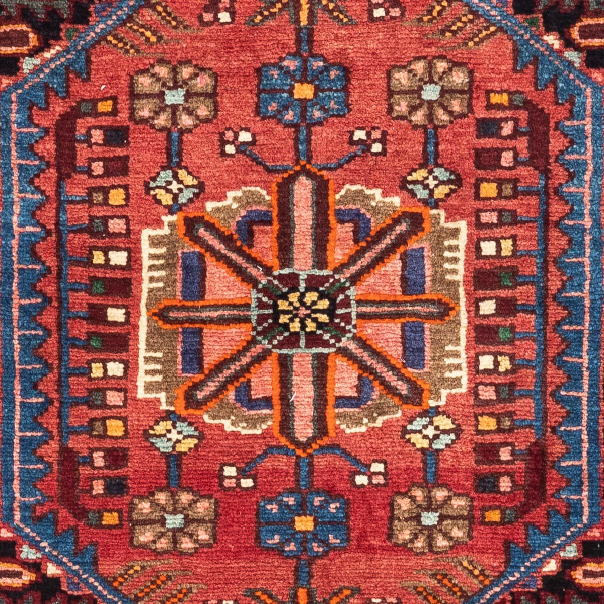 Tapis persan - Nomadic - 119 x 82 cm - rouge clair
