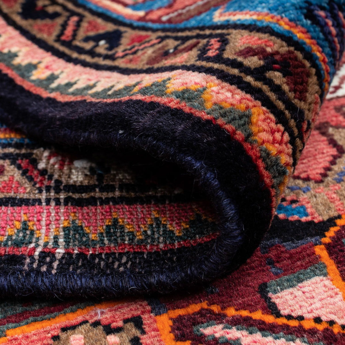 Tapis persan - Nomadic - 119 x 82 cm - rouge clair
