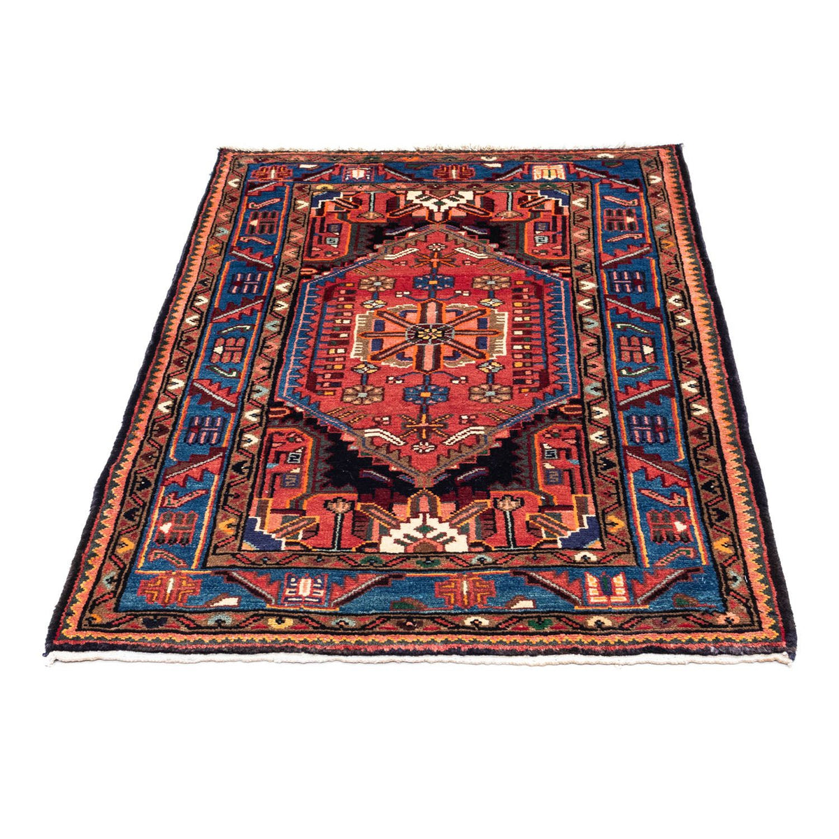 Tapis persan - Nomadic - 119 x 82 cm - rouge clair