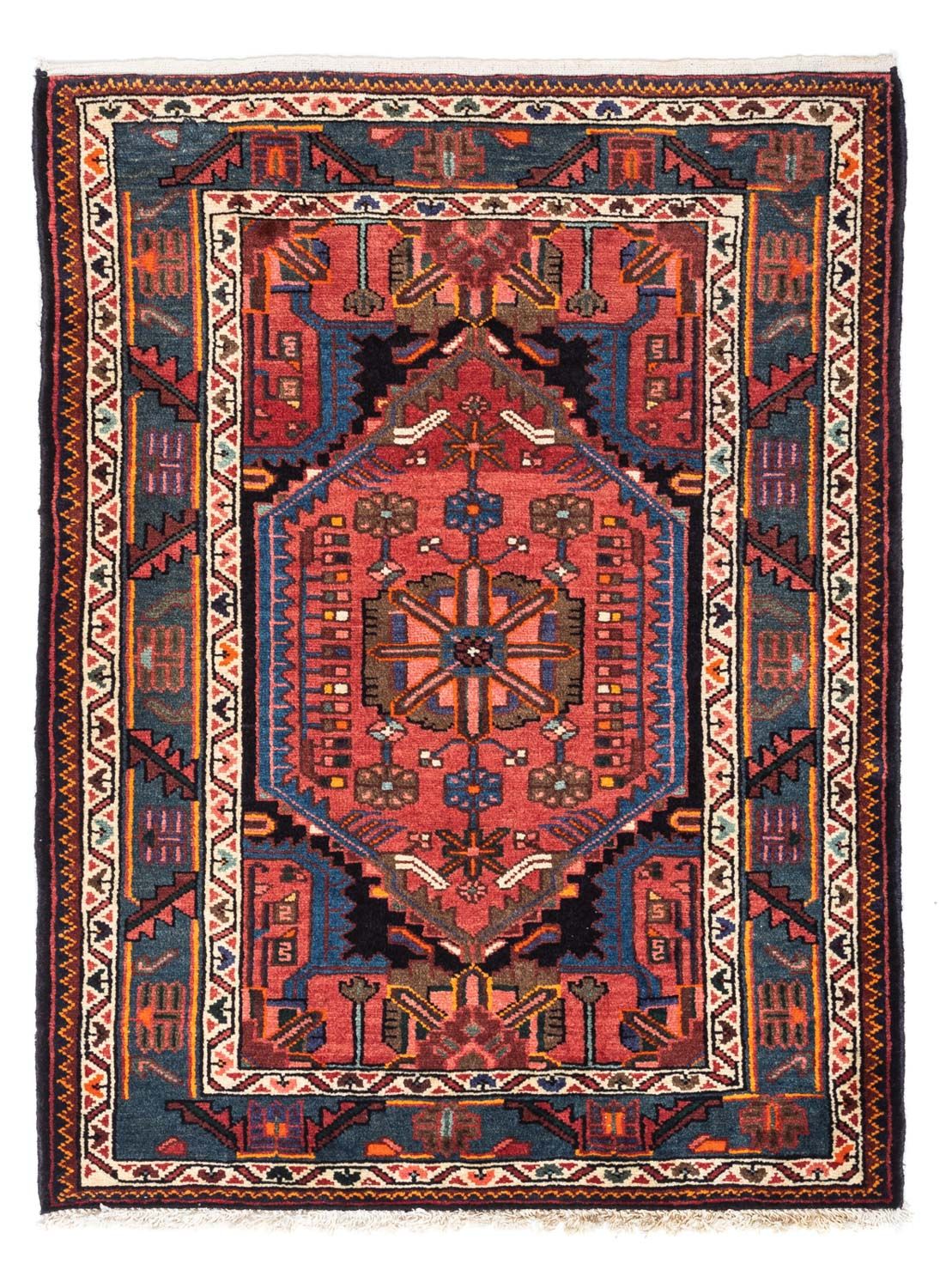 Tapis persan - Nomadic - 118 x 83 cm - rouge clair
