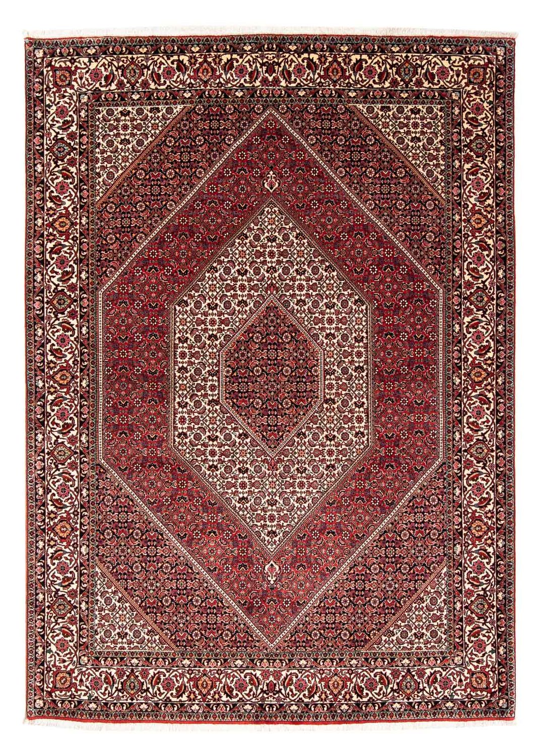Tapis persan - Bidjar - 242 x 170 cm - rouge