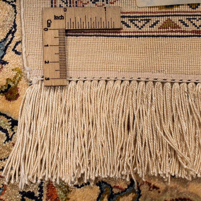 Tapis persan - Ghom - 204 x 129 cm - marron clair