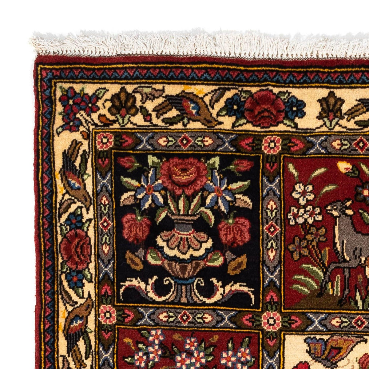 Tapis persan - Nomadic - 162 x 107 cm - rouge foncé