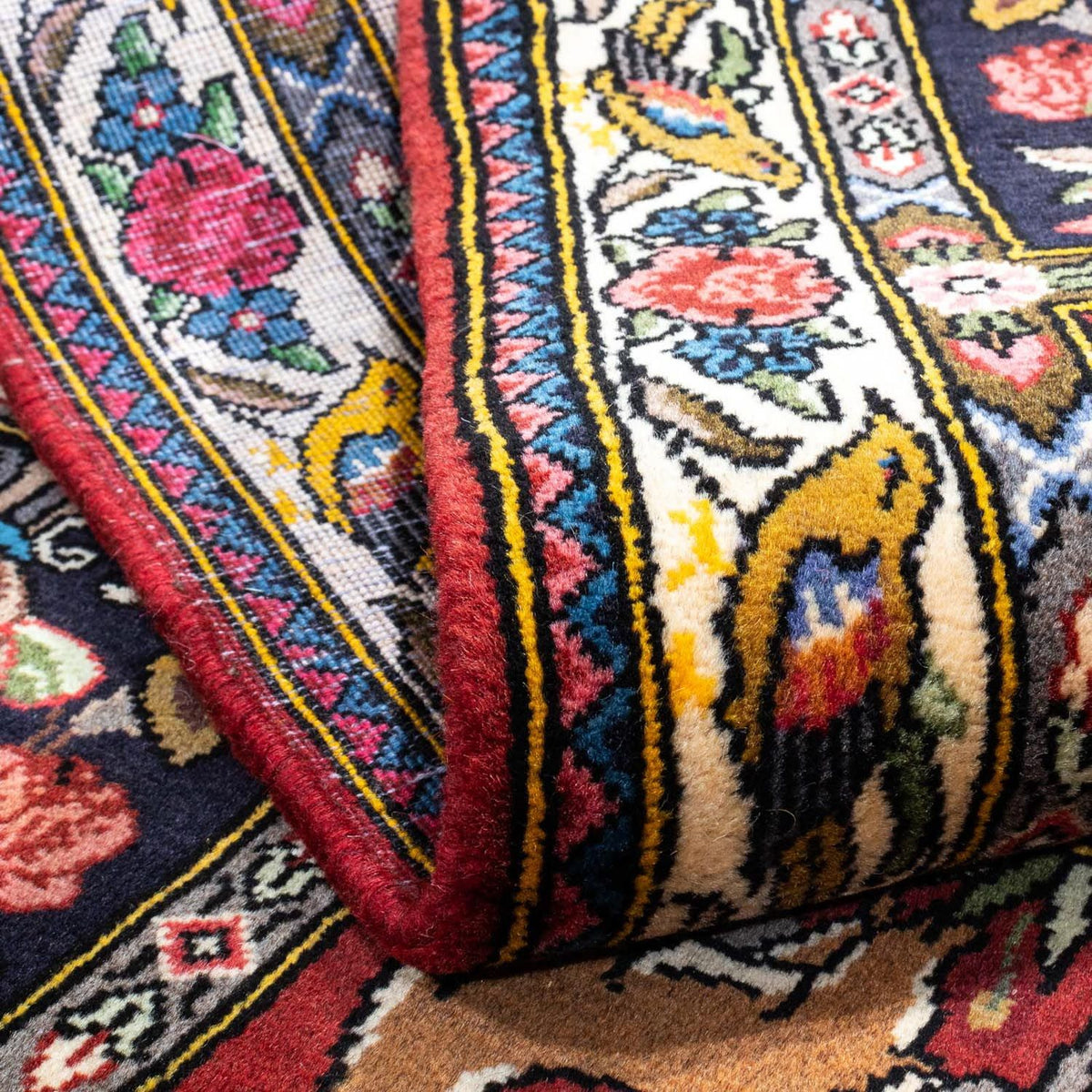 Tapis persan - Nomadic - 162 x 107 cm - rouge foncé