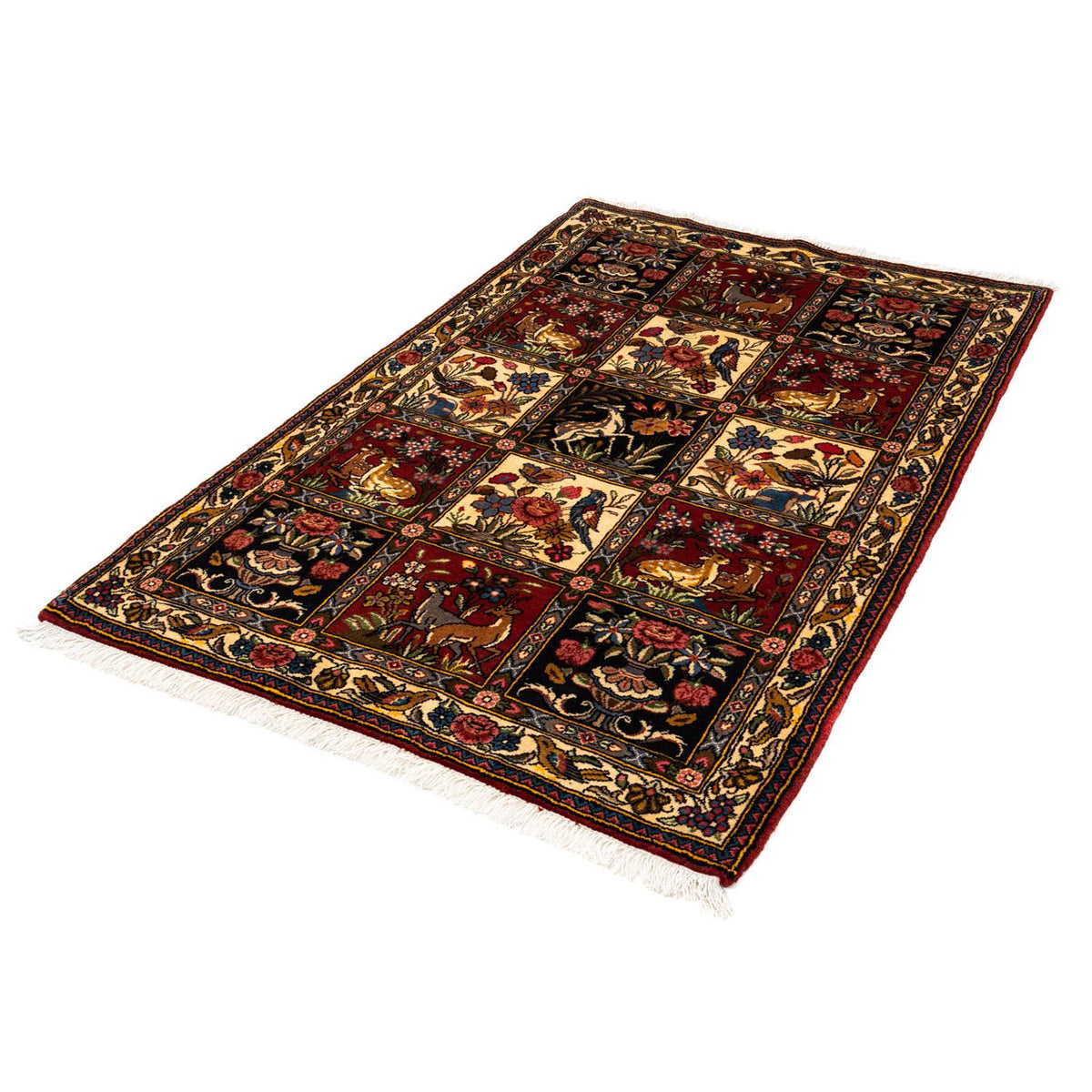 Tapis persan - Nomadic - 162 x 107 cm - rouge foncé