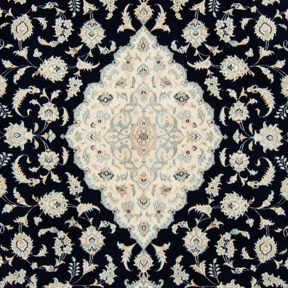 Tapis persan - Nain - Royal - 300 x 204 cm - noir