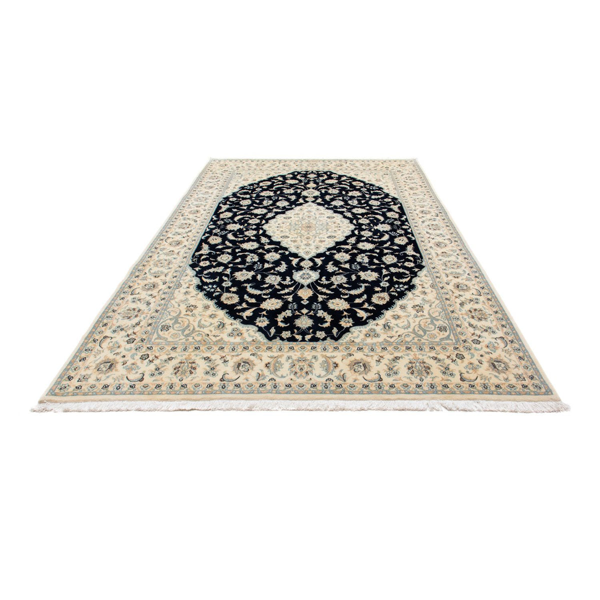 Tapis persan - Nain - Royal - 300 x 204 cm - noir