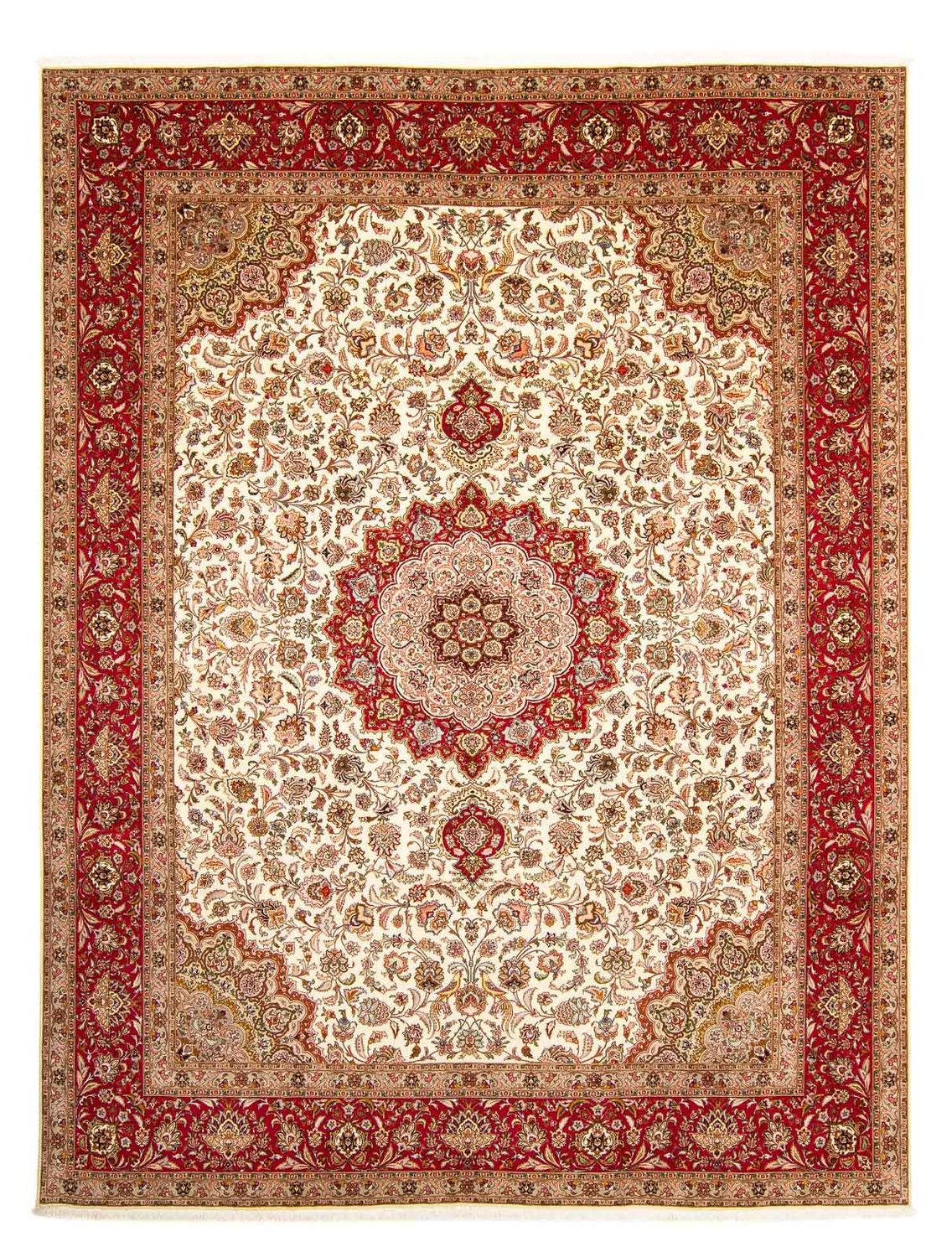 Tapis persan - Tabriz - Royal - 400 x 302 cm - rouge