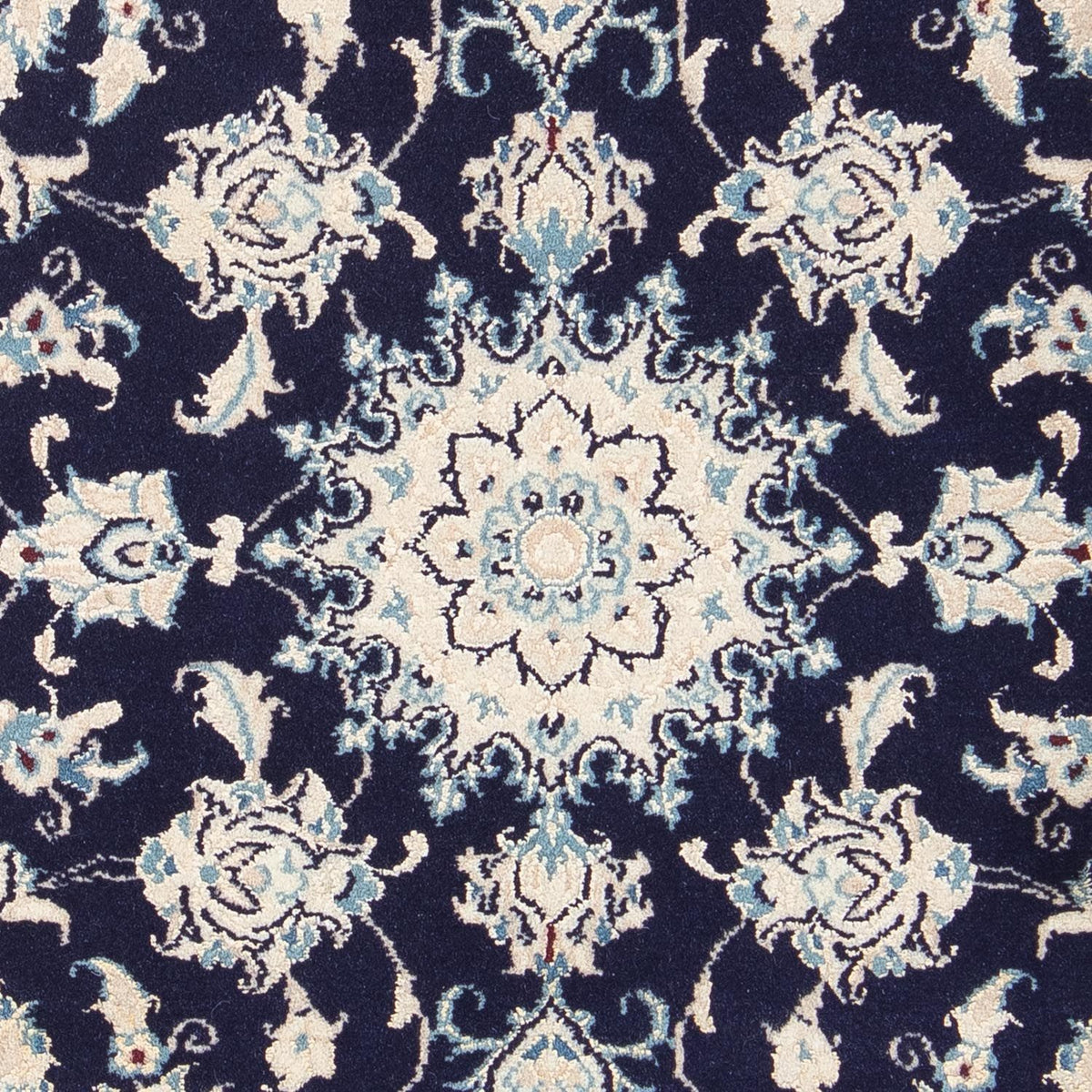 Tapis persan - Nain - Royal - 85 x 58 cm - bleu foncé