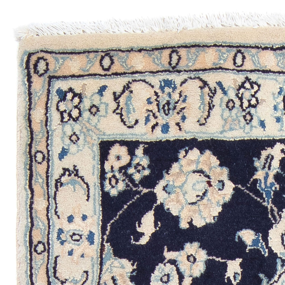 Tapis persan - Nain - Royal - 94 x 54 cm - bleu foncé