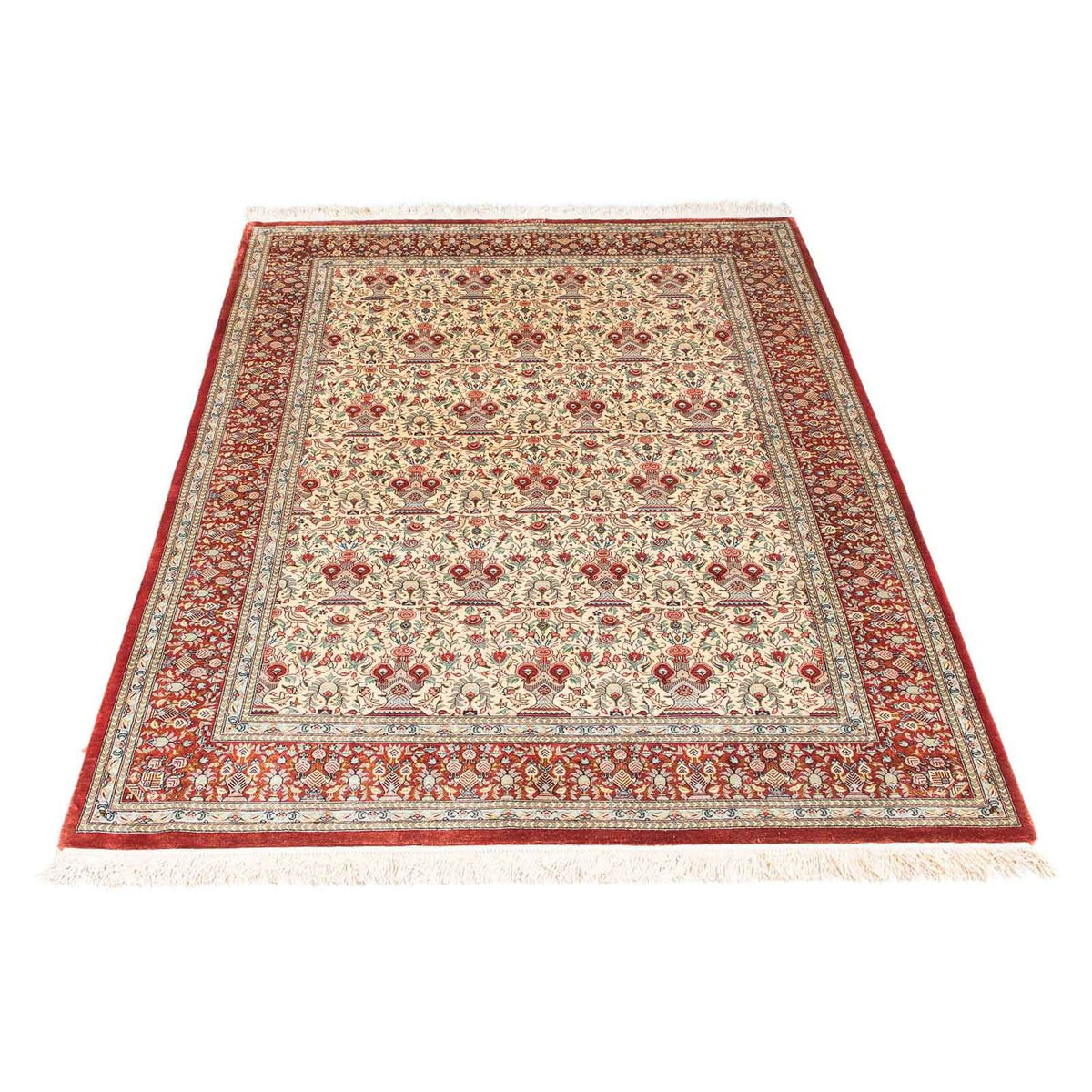 Tapis persan - Ghom - 158 x 107 cm - beige