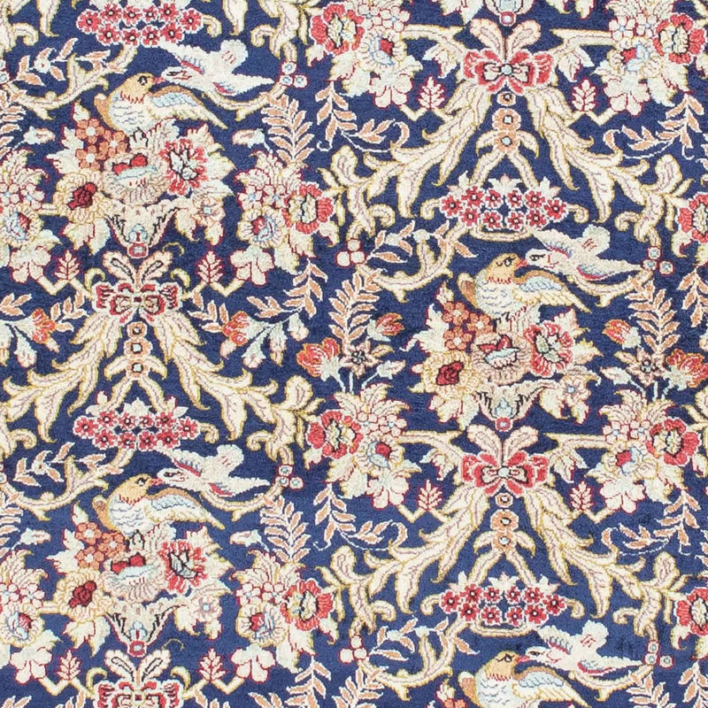 Tapis persan - Ghom - 154 x 103 cm - bleu foncé