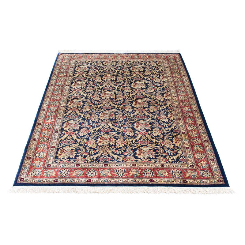 Tapis persan - Ghom - 154 x 103 cm - bleu foncé
