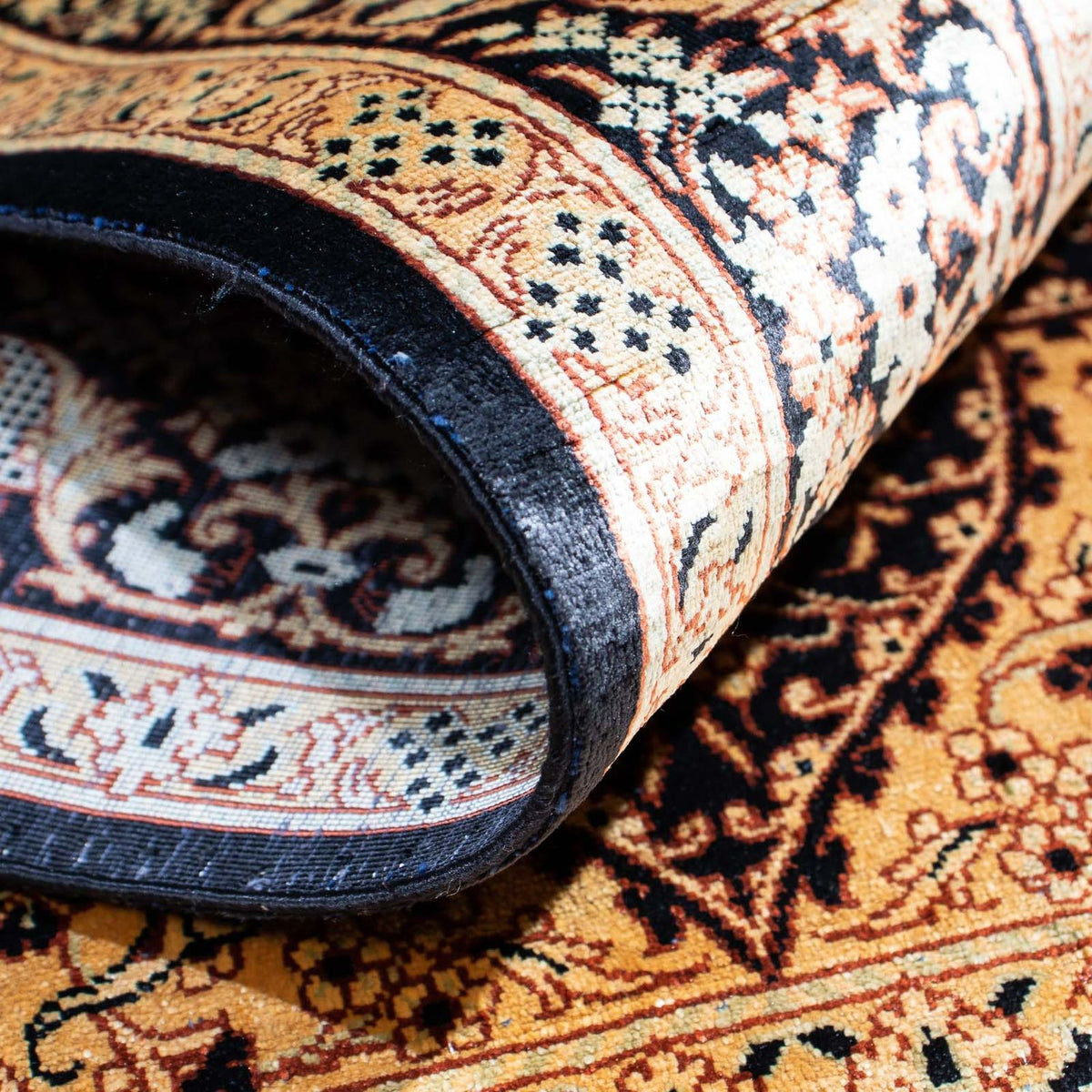 Tapis persan - Ghom - 120 x 76 cm - marron clair