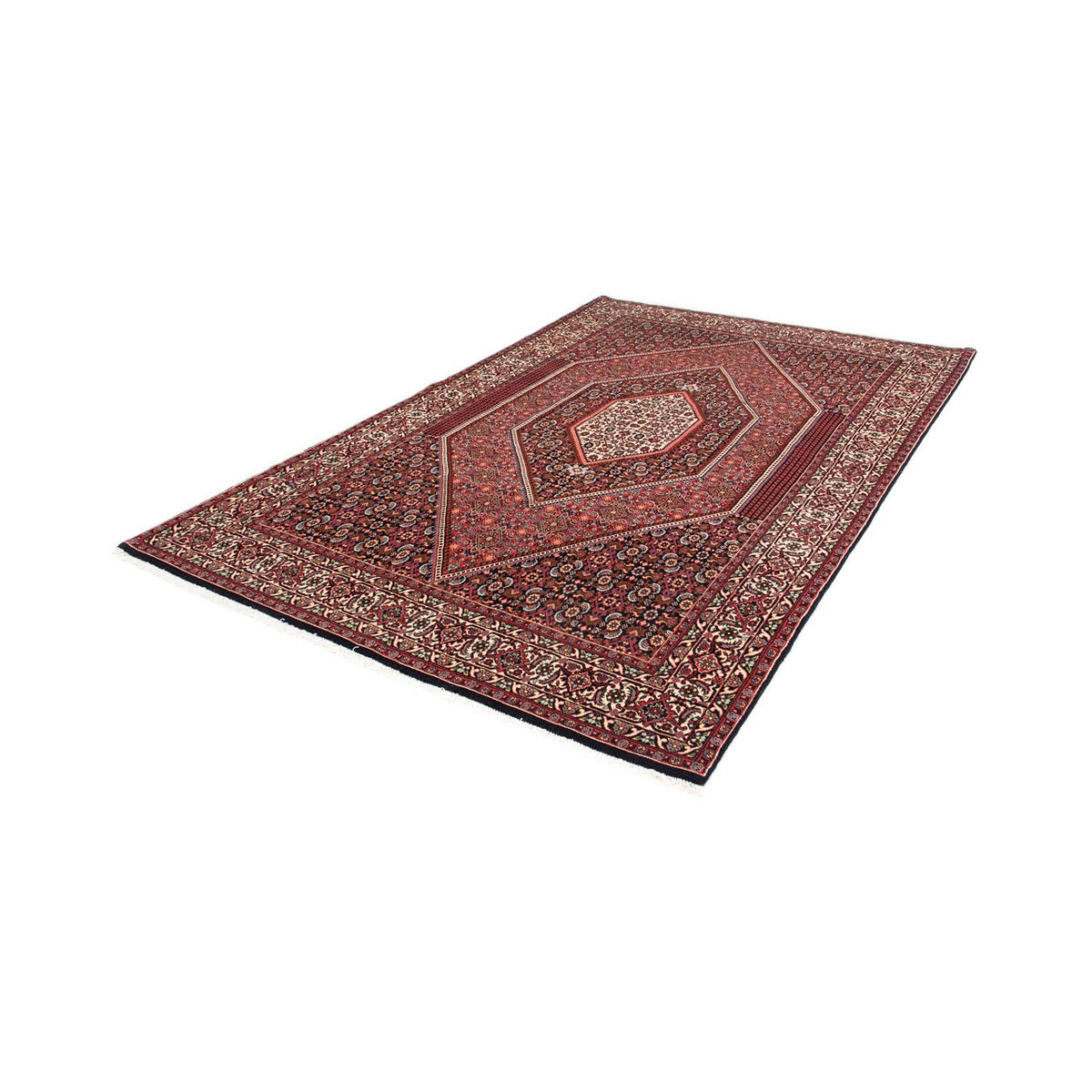 Tapis persan - Bidjar - 257 x 162 cm - rouge clair