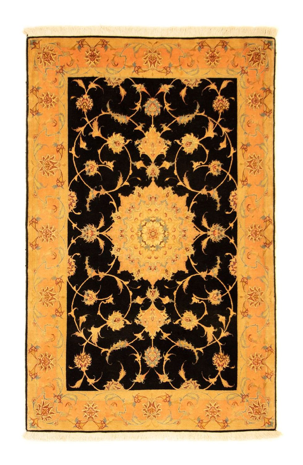 Tapis persan - Tabriz - Royal - 160 x 100 cm - noir