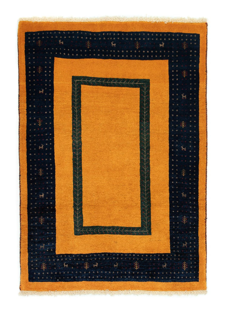 Tapis Gabbeh - Loribaft Persan - 148 x 100 cm - or