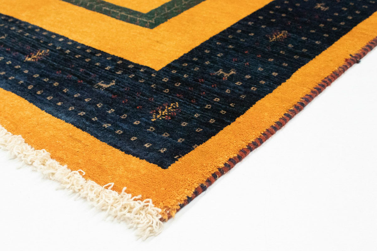 Tapis Gabbeh - Loribaft Persan - 148 x 100 cm - or