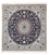 Tapis persan - Nain - Royal carré - 153 x 146 cm - rouge foncé