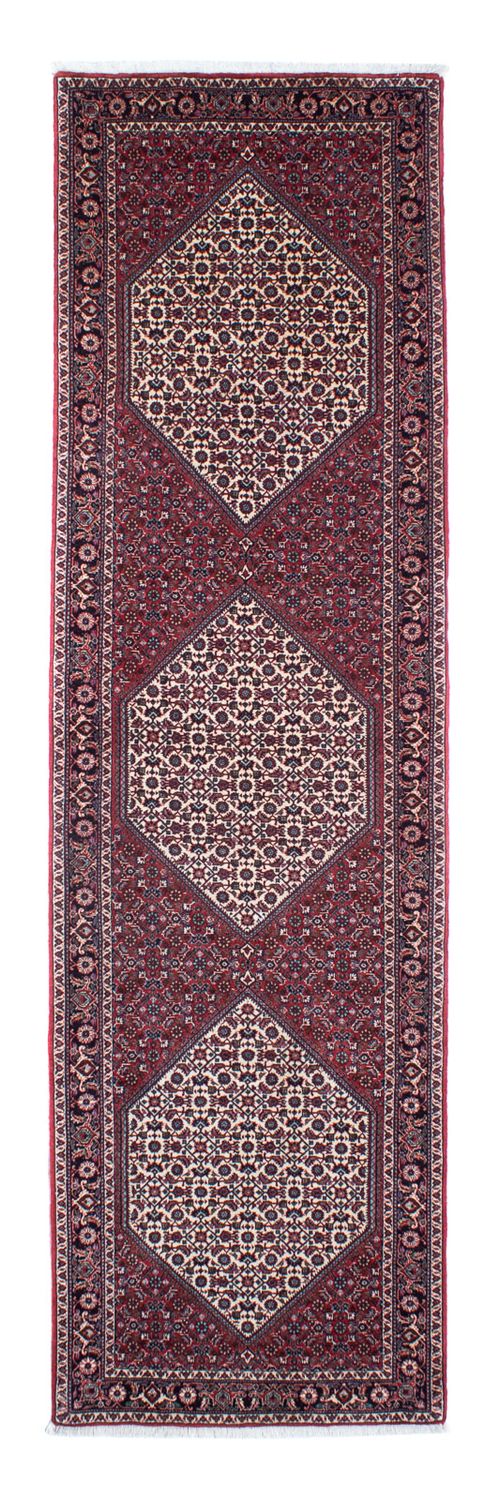 Tapis de couloir Tapis persan - Bidjar - 300 x 83 cm - rouge