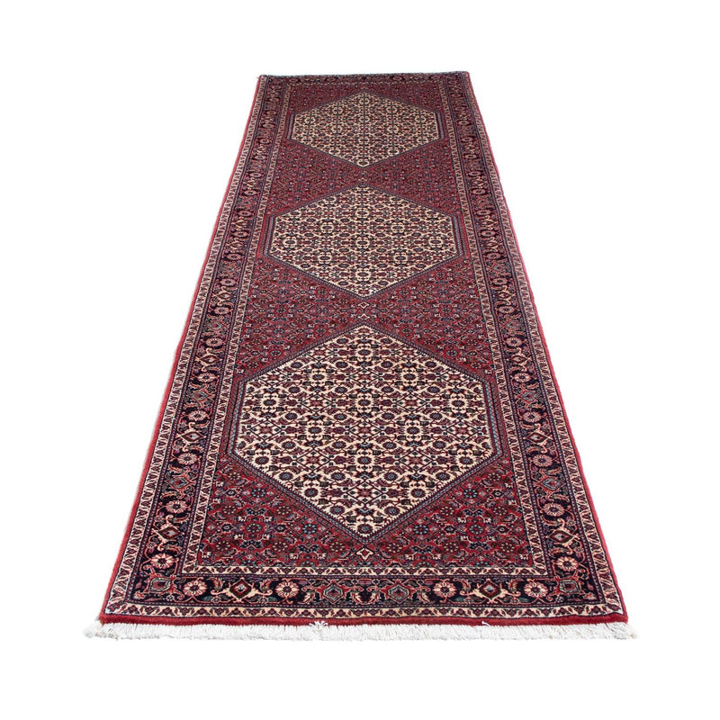 Tapis de couloir Tapis persan - Bidjar - 300 x 83 cm - rouge
