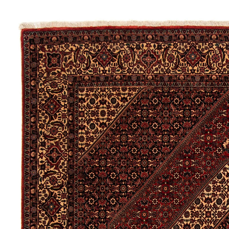 Tapis persan - Bidjar - 248 x 200 cm - rouge foncé