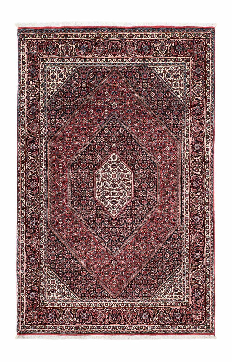 Tapis persan - Bidjar - 210 x 132 cm - rouge clair