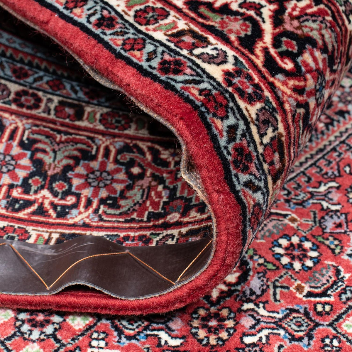 Tapis persan - Bidjar - 210 x 132 cm - rouge clair