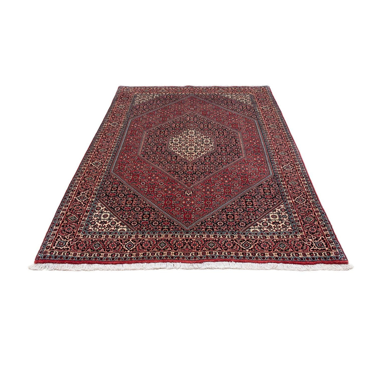 Tapis persan - Bidjar - 210 x 132 cm - rouge clair