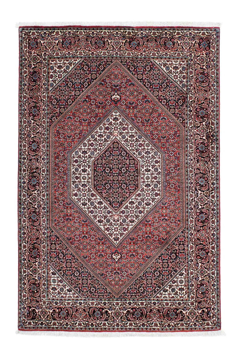 Tapis persan - Bidjar - 205 x 130 cm - rouge clair