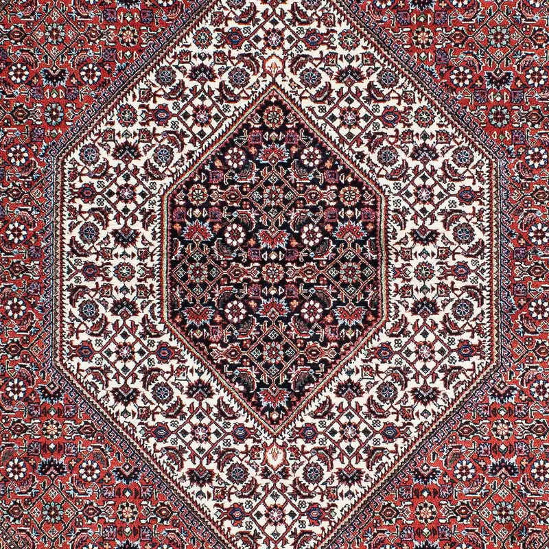 Tapis persan - Bidjar - 205 x 130 cm - rouge clair