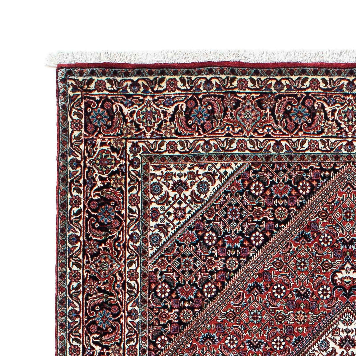 Tapis persan - Bidjar - 205 x 130 cm - rouge clair