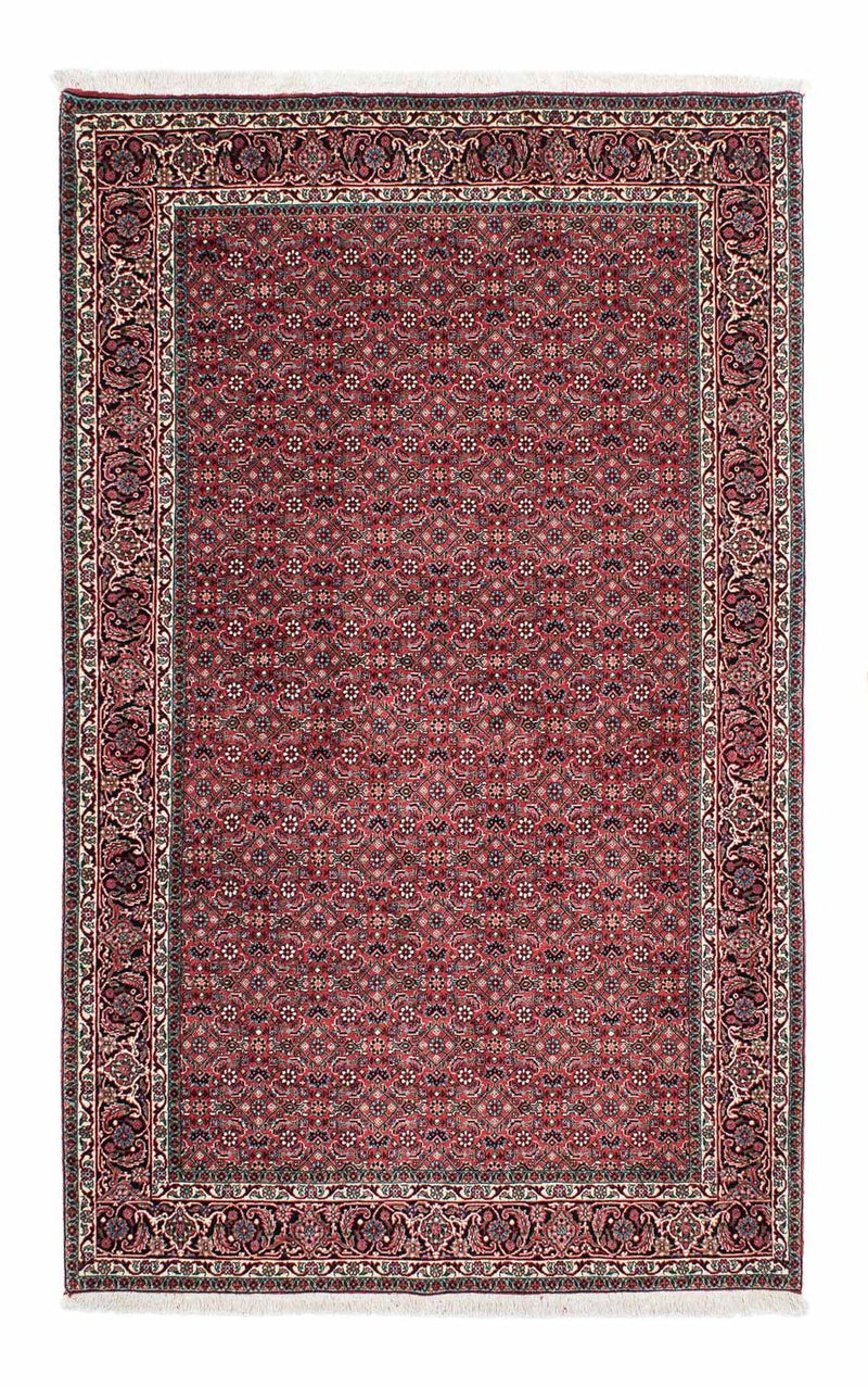 Tapis persan - Bidjar - 212 x 130 cm - rouge clair