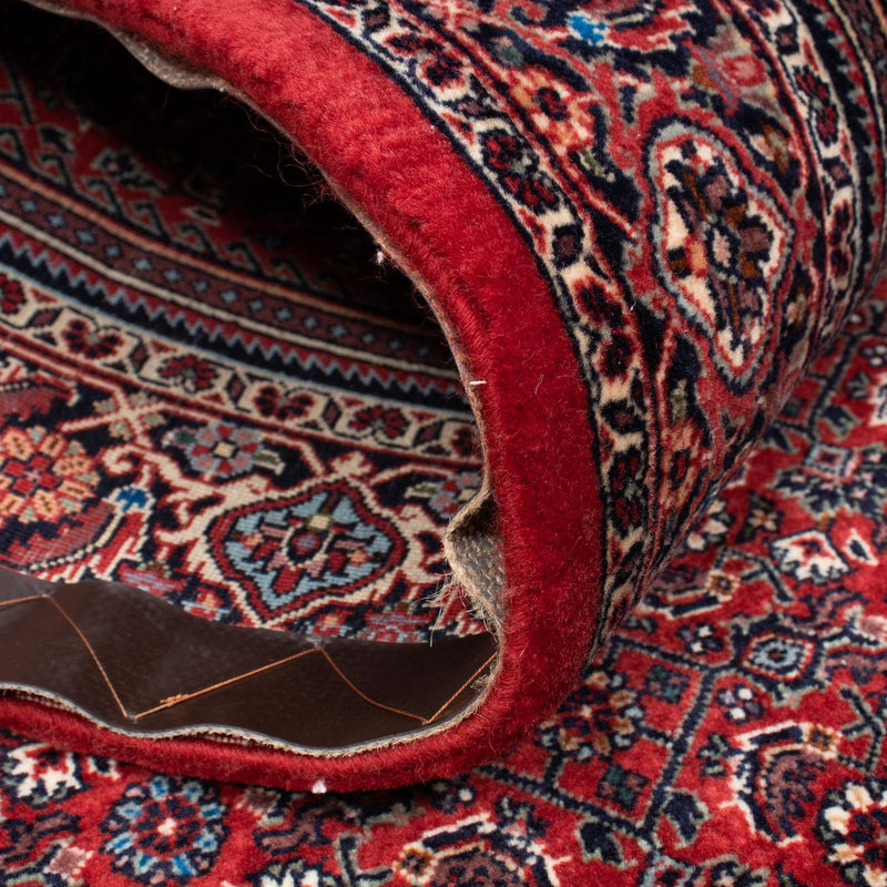 Tapis persan - Bidjar - 206 x 126 cm - rouge foncé
