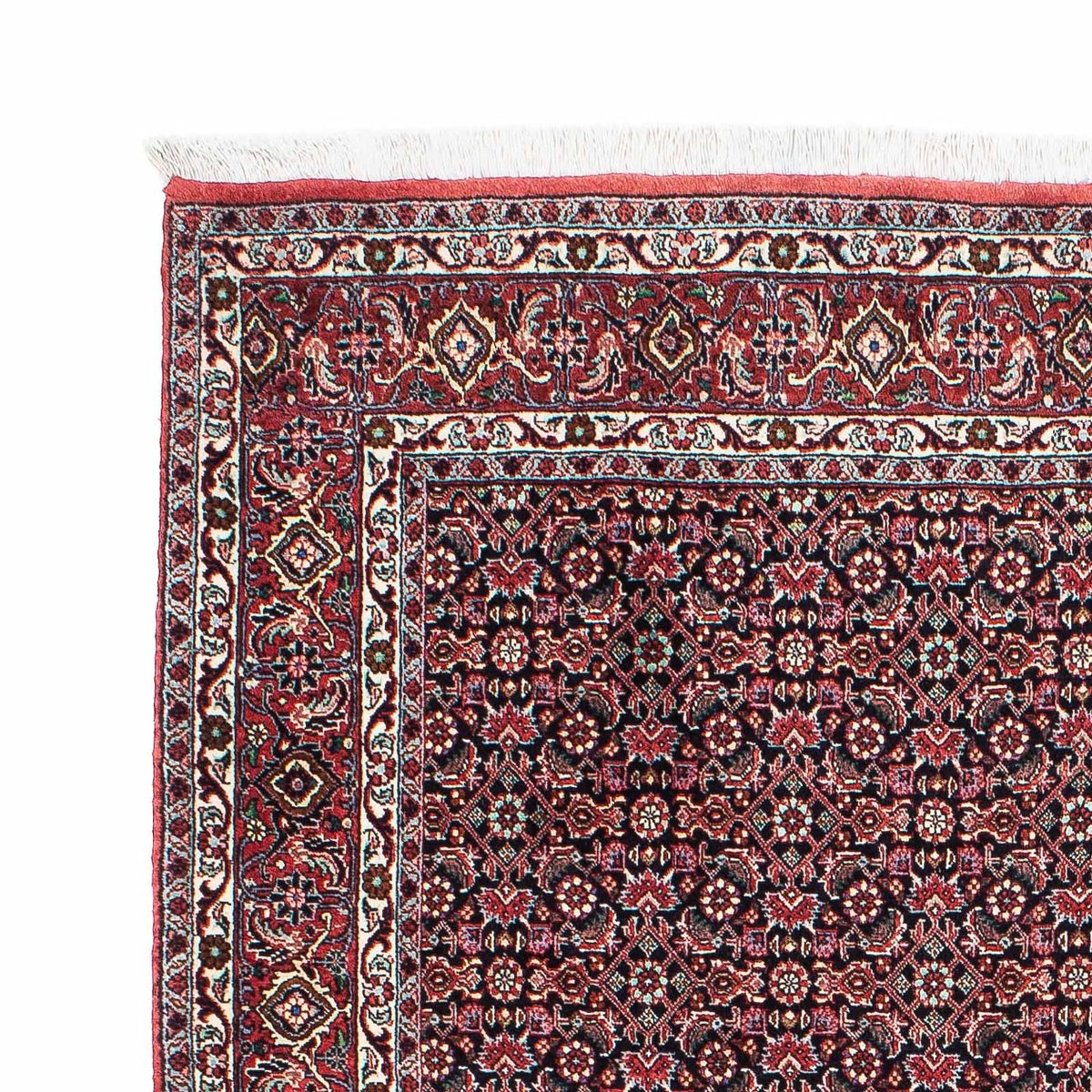 Tapis persan - Bidjar - 203 x 130 cm - rouge clair