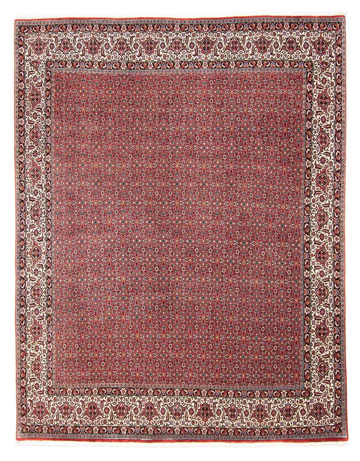 Tapis persan - Bidjar - 297 x 249 cm - rouge clair