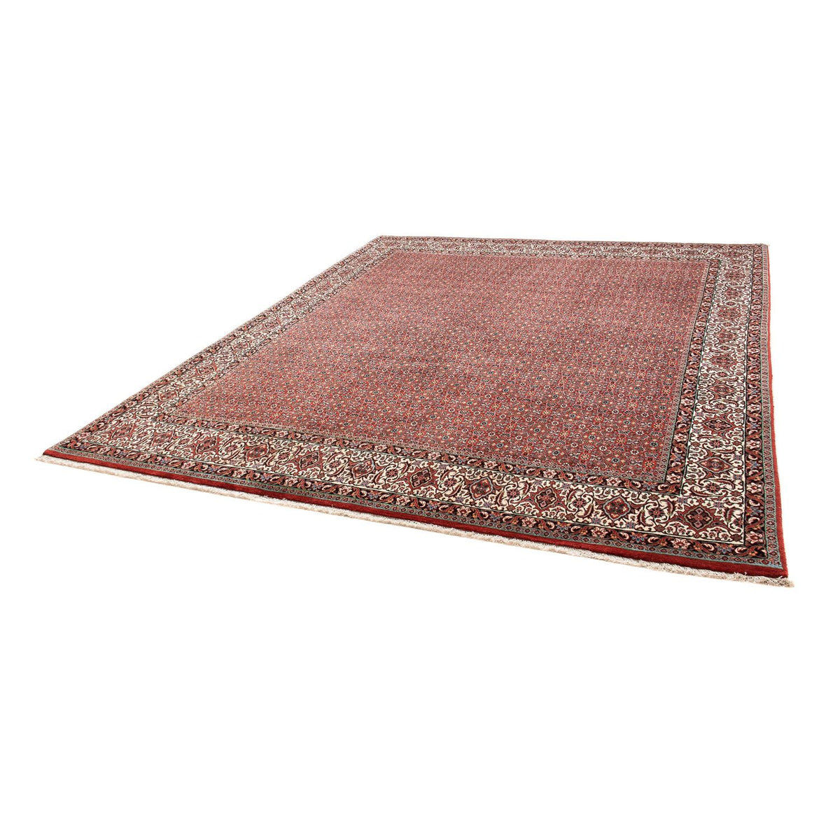 Tapis persan - Bidjar - 297 x 249 cm - rouge clair