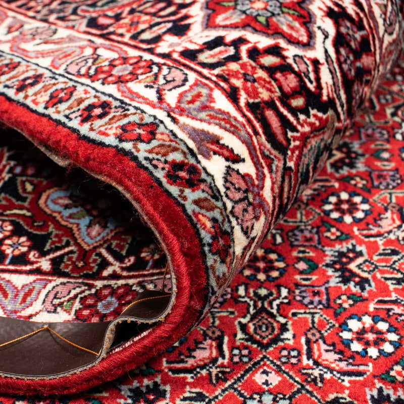 Tapis persan - Bidjar carré  - 212 x 206 cm - rouge foncé