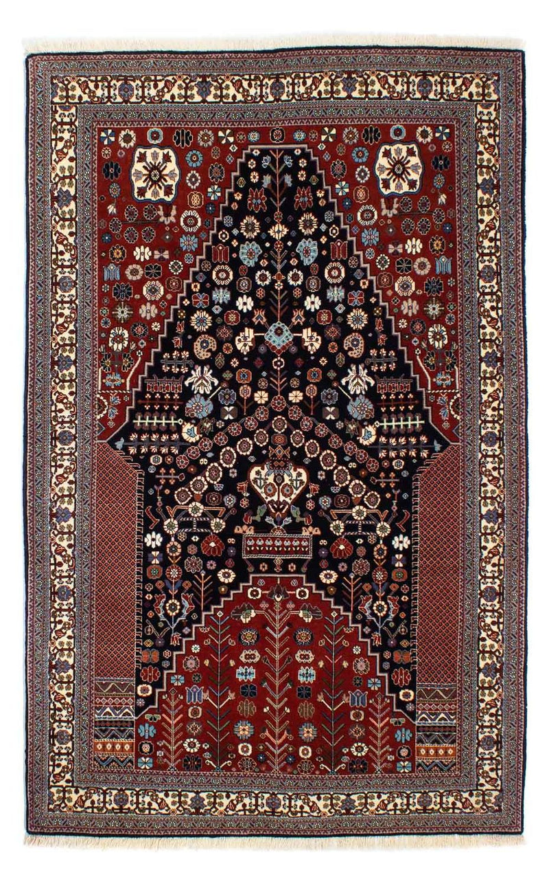 Tapis Gabbeh - Persan Kashkuli - 224 x 138 cm - bleu foncé