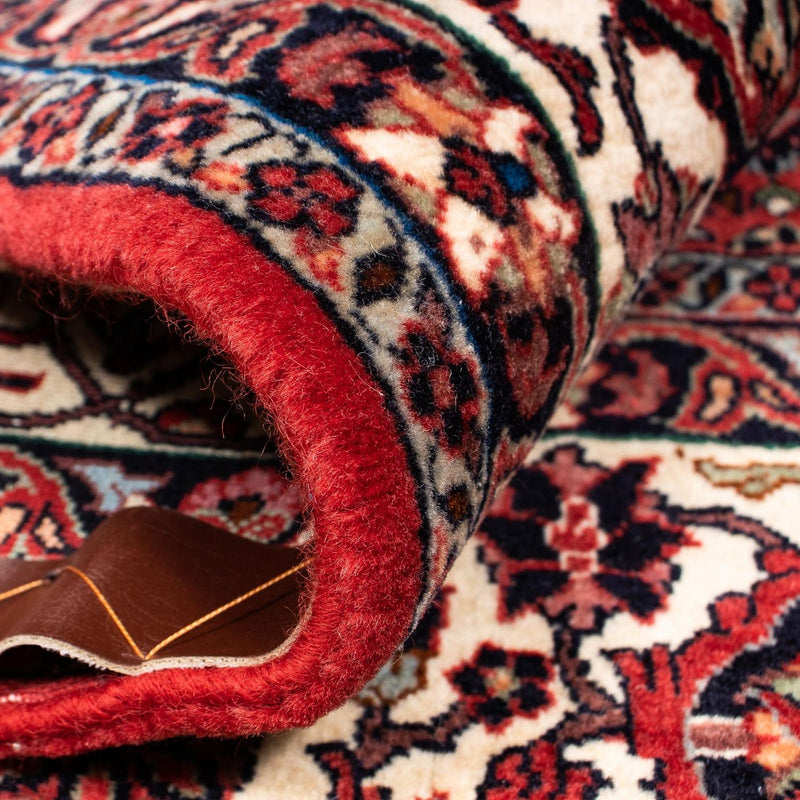 Tapis persan - Bidjar carré  - 212 x 205 cm - rouge foncé