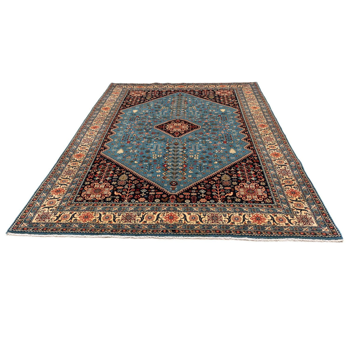 Tapis persan - Nomadic carré  - 214 x 200 cm - bleu