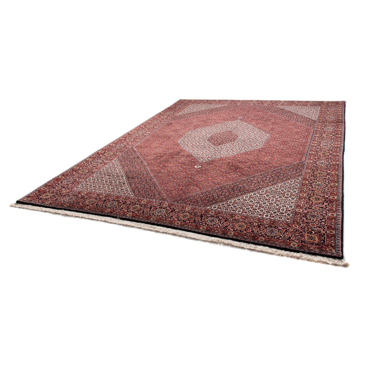 Tapis persan - Bidjar - 348 x 252 cm - rouge foncé