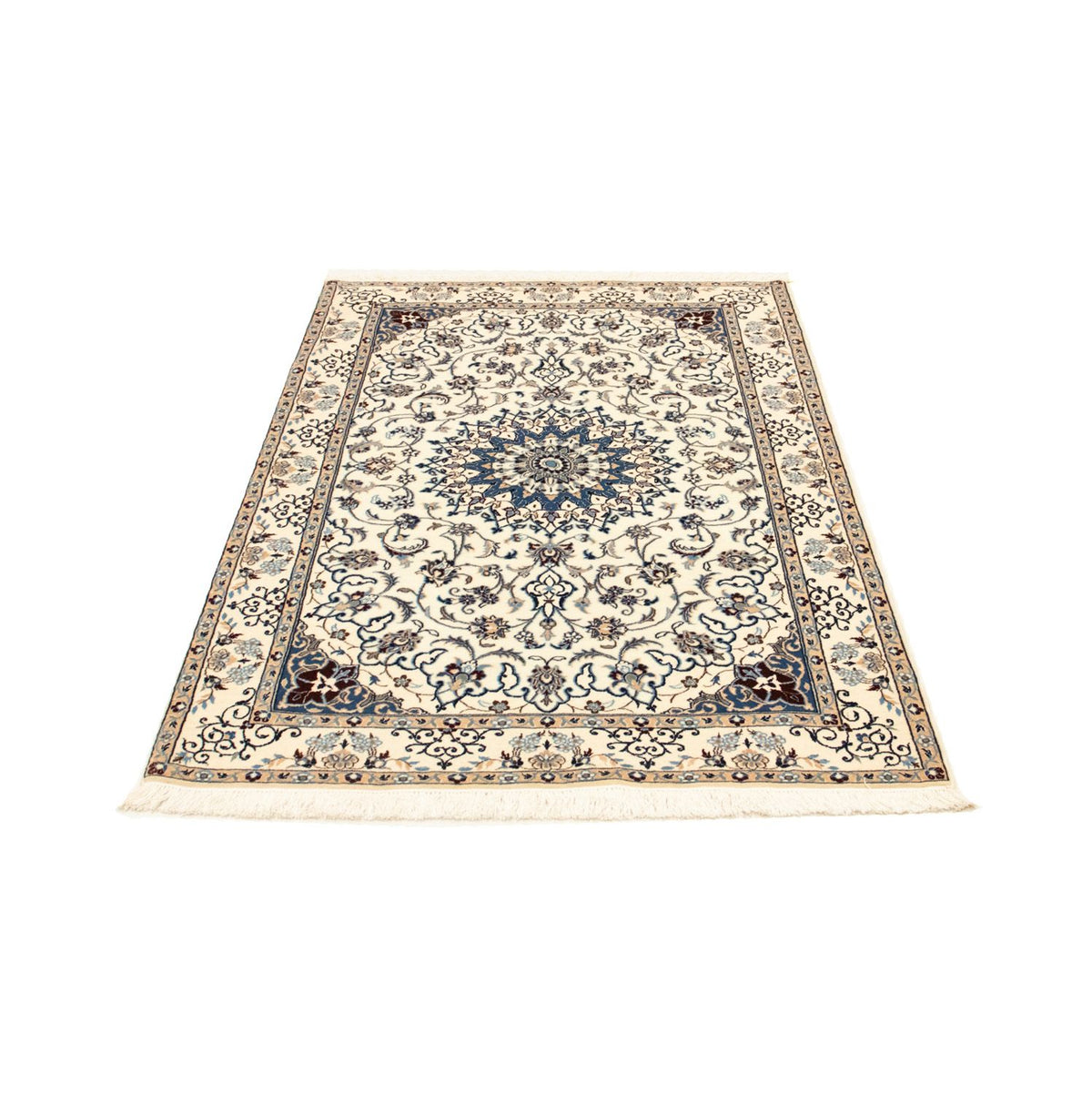 Tapis persan - Nain - Premium - 152 x 98 cm - beige