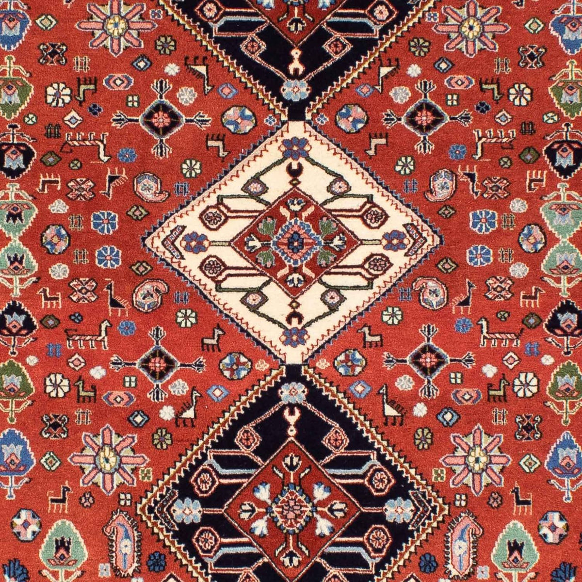Tapis Gabbeh - Persan Kashkuli - 194 x 156 cm - marron