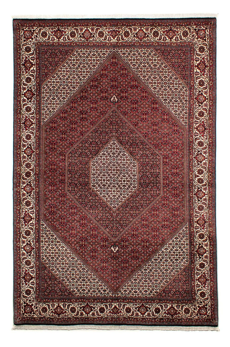 Tapis persan - Bidjar - 304 x 204 cm - rouge foncé