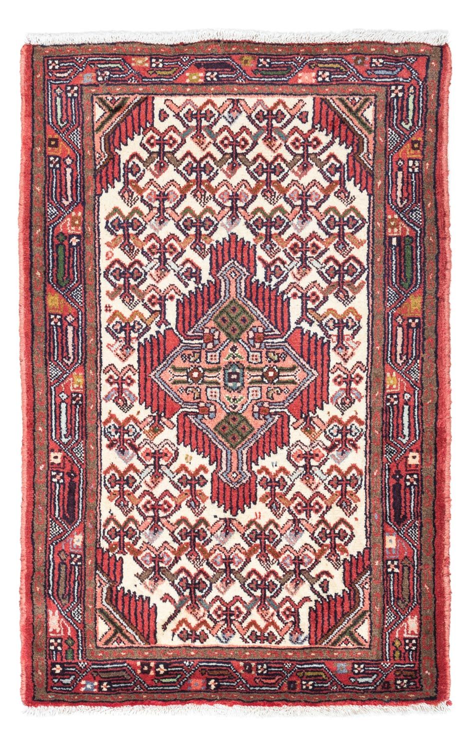 Tapis persan - Nomadic - 127 x 76 cm - rouge