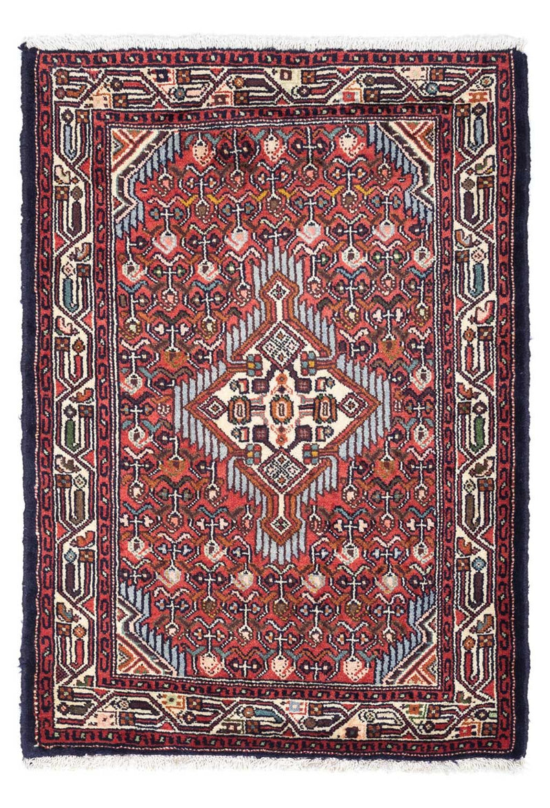 Tapis persan - Nomadic - 122 x 81 cm - rouge clair