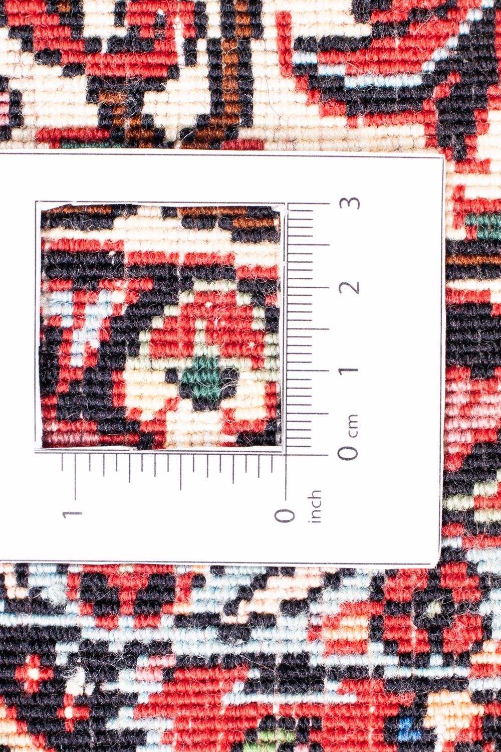 Tapis persan - Bidjar ronde  - 150 x 150 cm - rouge foncé