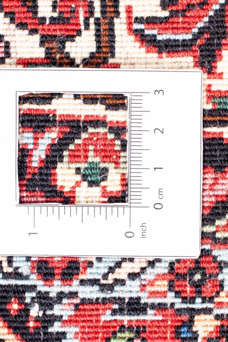 Tapis persan - Bidjar ronde  - 150 x 150 cm - rouge foncé