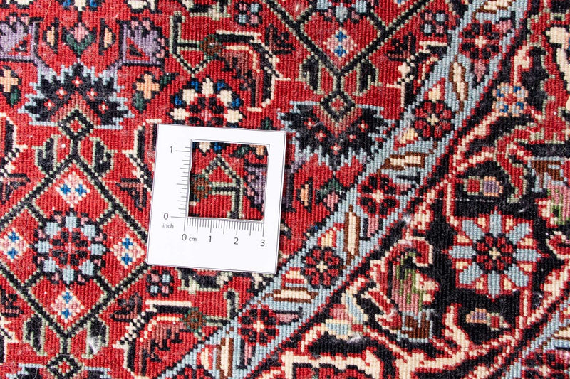 Tapis persan - Bidjar ronde  - 100 x 100 cm - rouge foncé